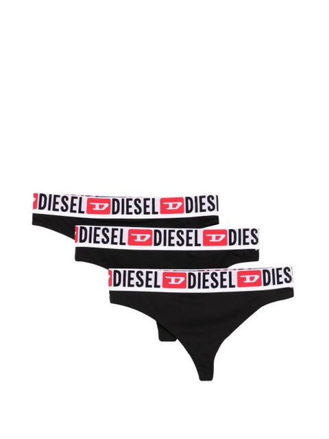 Diesel Ufst-Stars logo-print briefs (set of three) - Black - zdjęcie produktu nr 1