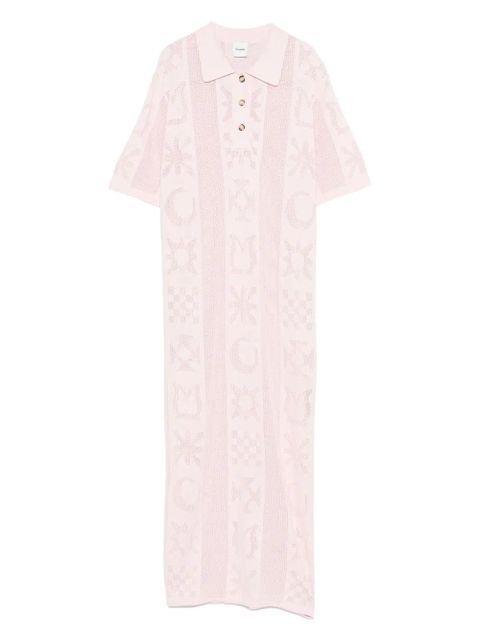 Nanushka polo neck patterned dress - Pink - zdjęcie produktu nr 1