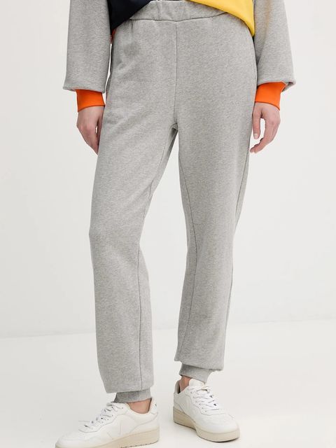 United Colors of Benetton spodnie dresowe bawełniane x Stranger Things damskie kolor szary gładkie 33NVDF01G - zdjęcie produktu nr 1