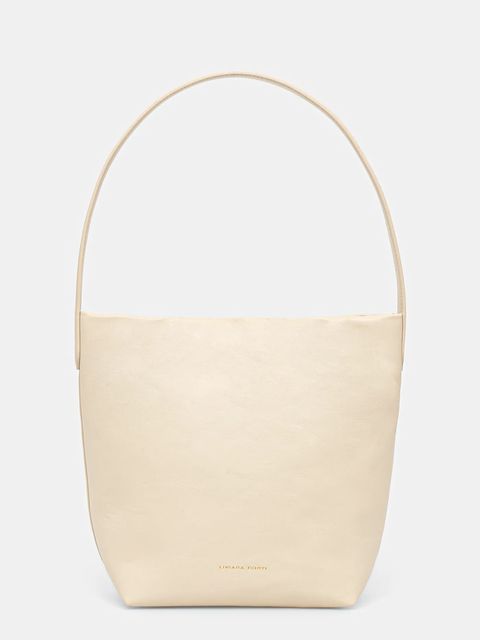 Liviana Conti torebka skórzana kolor beżowy A5WA62 - zdjęcie produktu nr 1