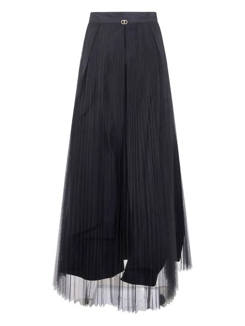 TWINSET pleated maxi skirt - Black - zdjęcie produktu nr 1