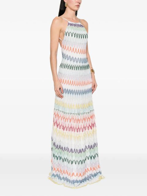 Missoni striped sleeveless maxi dress - White - zdjęcie produktu nr 2