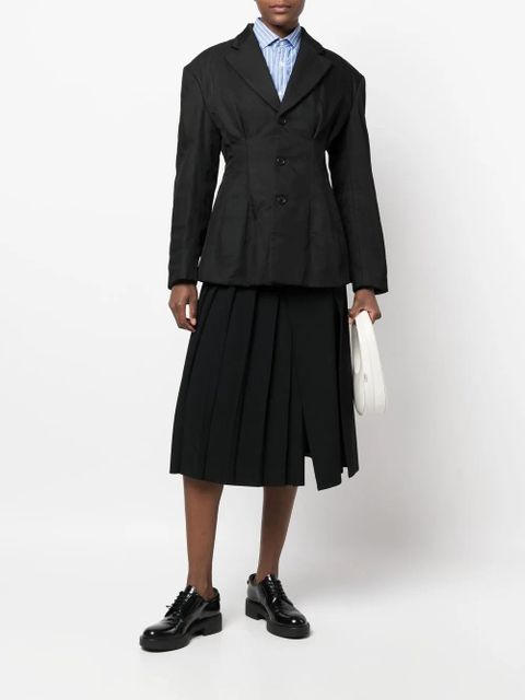 Comme Des Garçons button-up cotton blazer - Black - zdjęcie produktu nr 2