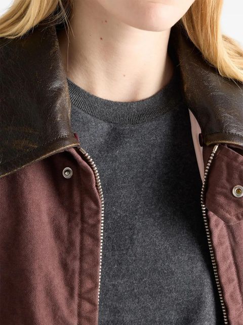 Prada triangle-logo jersey T-shirt - Grey