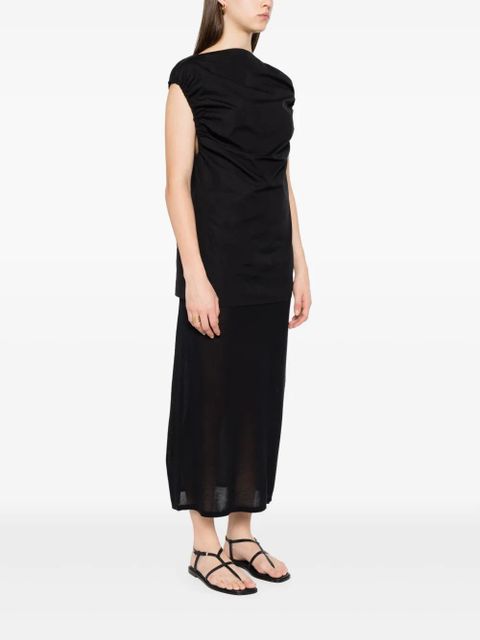 TOTEME gathered top - Black