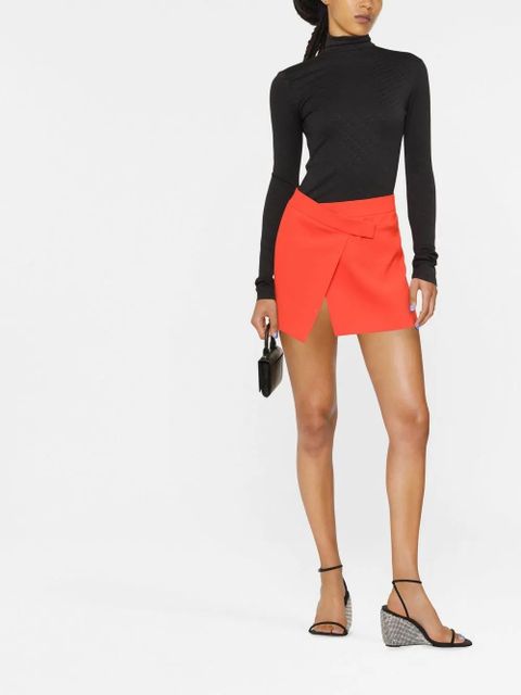 AMBUSH jacquard turtleneck top - Black