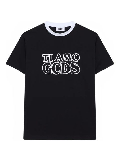 GCDS logo-print T-shirt - Black - zdjęcie produktu nr 1