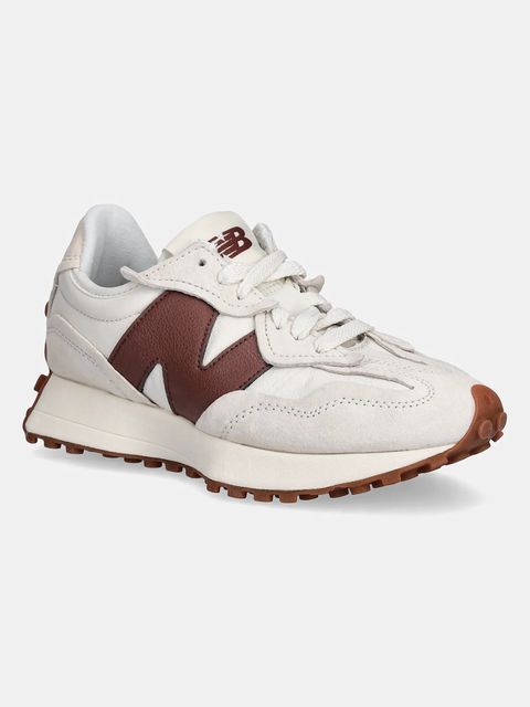 New Balance sneakersy skórzane 327 kolor beżowy U327WKM - zdjęcie produktu nr 1