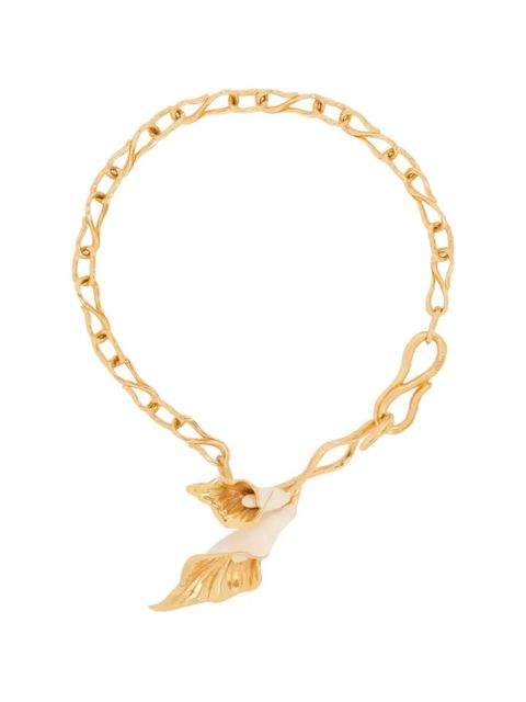 Chloé enamel lily necklace - Gold - zdjęcie produktu nr 1