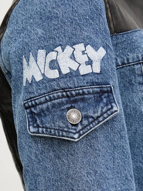 Desigual kurtka jeansowa CONSTRA kolor niebieski przejściowa 25WWED16