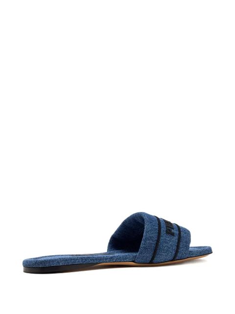 Ferragamo denim sandals - Blue