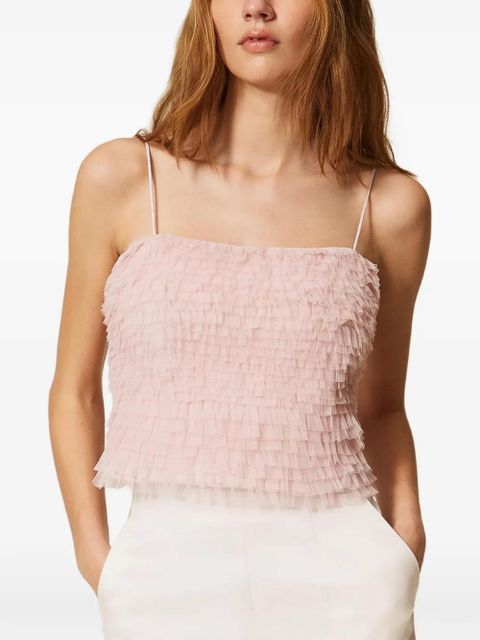 TWINSET ruffle-detail top - Pink