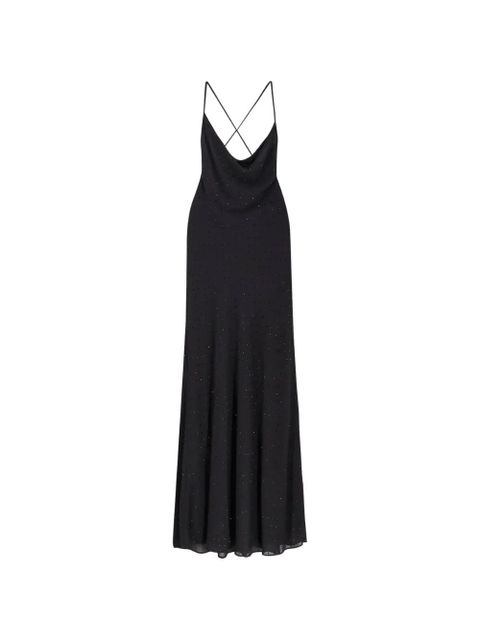 PINKO cowl-neck maxi dress - Black - zdjęcie produktu nr 1