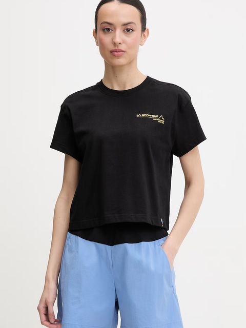 La Sportiva T-shirt trekkingowy damski bawełniany Since 1928 Crop - zdjęcie produktu nr 1