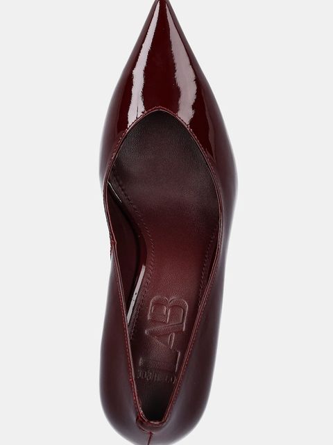 Answear.LAB szpilki skórzane kolor bordowy