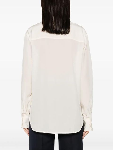 Victoria Beckham ruffle-detail silk blouse - Neutrals - zdjęcie produktu nr 2