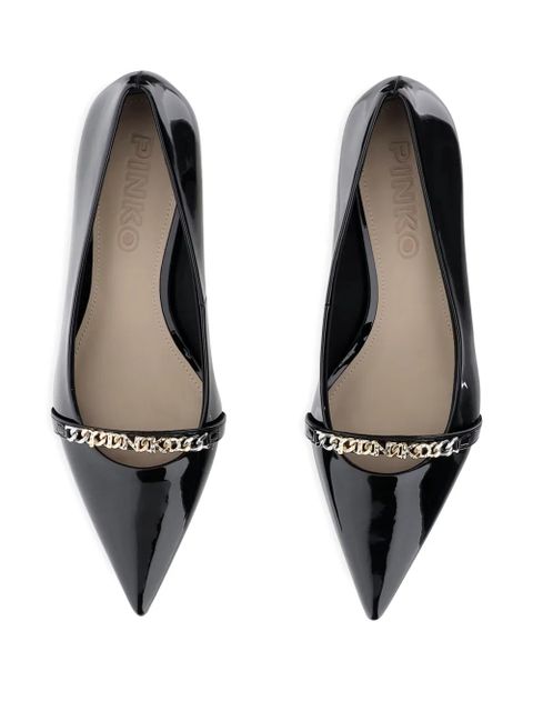 PINKO 50mm embellished pointed-toe heeled pumps - Z99 BLACK