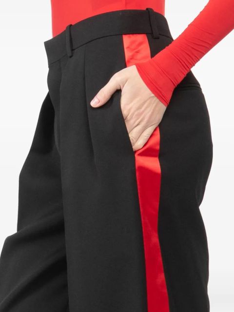 WARDROBE.NYC side-stripe palazzo pants - Black