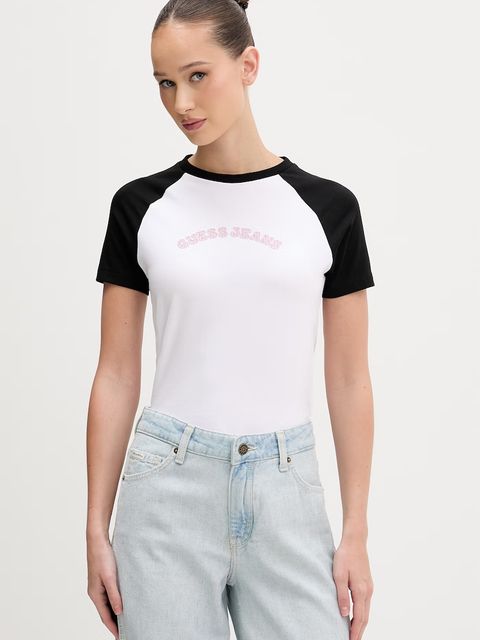 Guess Jeans t-shirt damski bawełniany - zdjęcie produktu nr 2