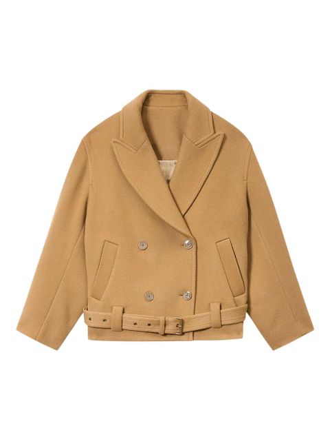 ISABEL MARANT Warna belted double-breasted coat - Neutrals - zdjęcie produktu nr 1
