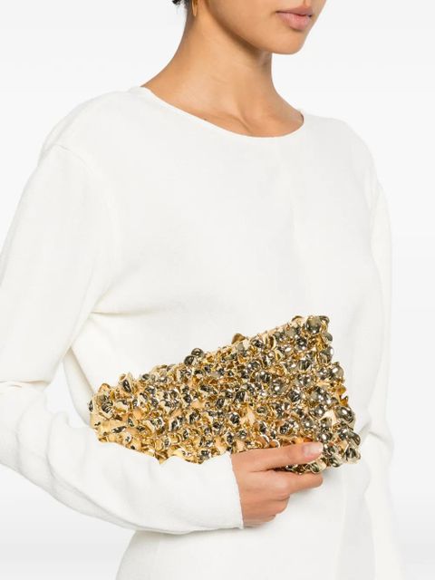 Simkhai Reese beaded clutch - Gold