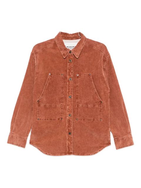 MARANT ÉTOILE Oriana corduroy shirt jacket - Brown
