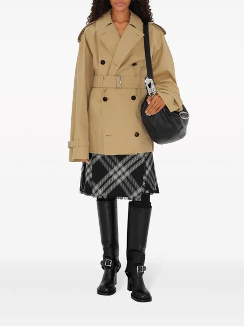 Burberry belted cotton trench coat - Neutrals - zdjęcie produktu nr 2