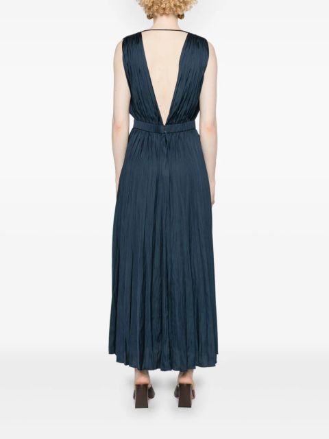 Maje pleated maxi dress - Blue
