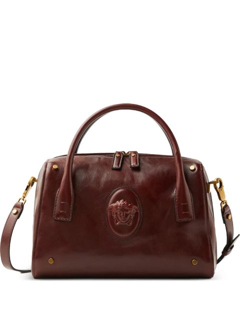 Versace Roomy leather boston bag - Brown - zdjęcie produktu nr 1