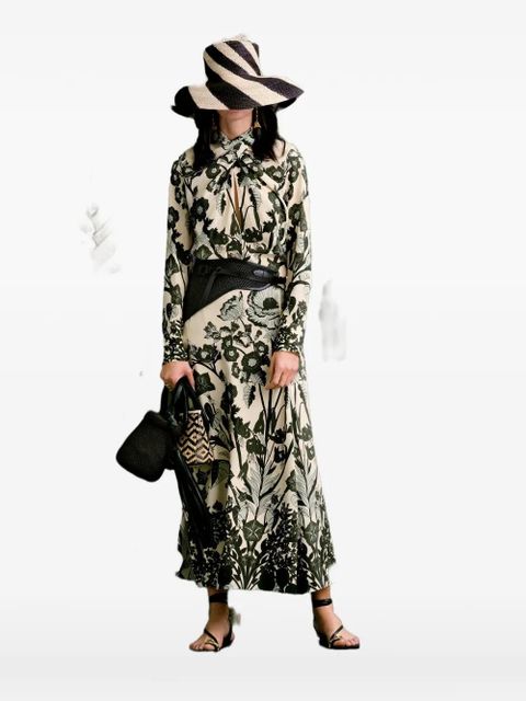 Johanna Ortiz Poems Of The Sea floral-print midi skirt - Neutrals - zdjęcie produktu nr 2