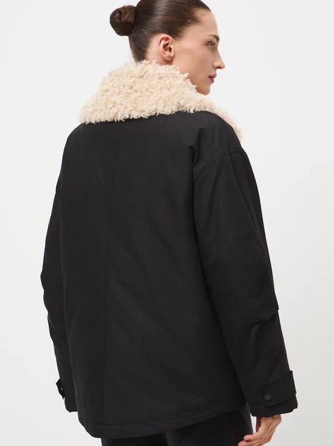 Medicine kurtka biker kolor czarny zimowa oversize