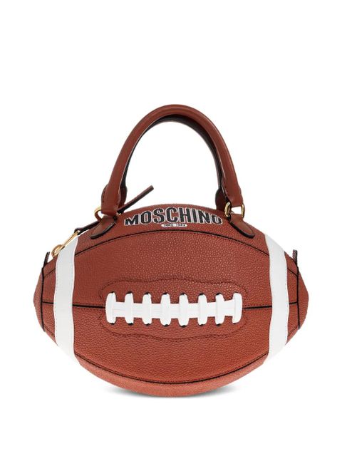 Moschino football top handle tote bag - Brown - zdjęcie produktu nr 1