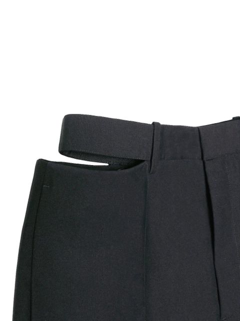 Jil Sander cut-out-detail trousers - Black