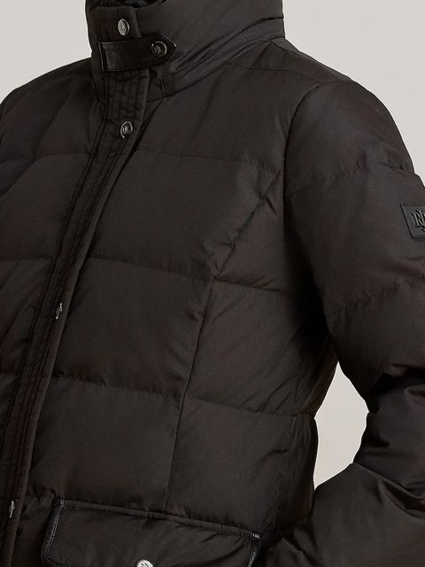 Lauren Ralph Lauren kurtka puchowa kolor czarny przejściowa 297P04092
