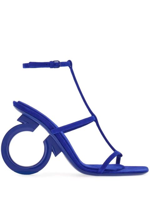 Ferragamo Elina 100mm open-toe sandals - Blue - zdjęcie produktu nr 1