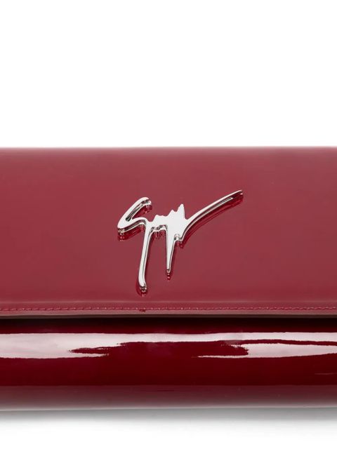 Giuseppe Zanotti patent-leather clutch bag - Red