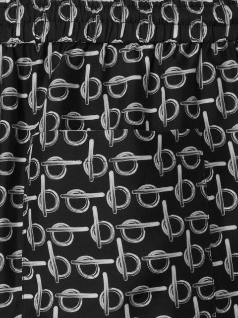 Burberry B-print silk shorts - Black - zdjęcie produktu nr 2