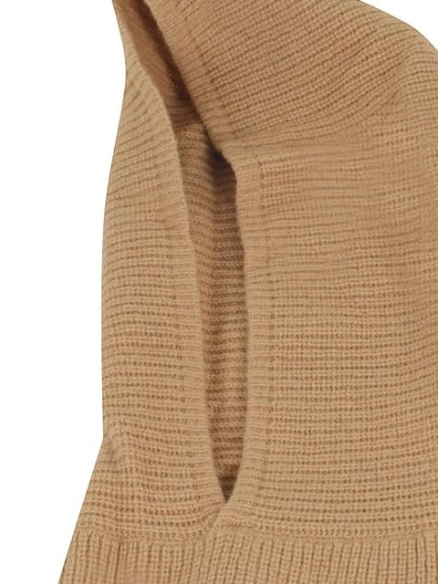 Alysi ribbed balaclava - Brown