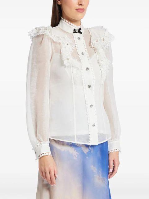 ZIMMERMANN Crush blouse - White - zdjęcie produktu nr 2