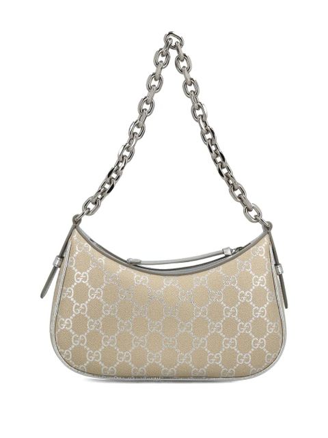 Gucci small GG Emblem shoulder bag - Neutrals