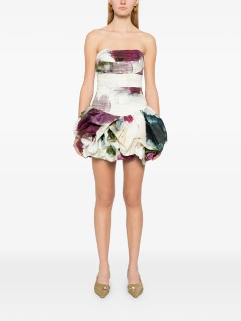 Aje Violette bubble-hem mini dress - White - zdjęcie produktu nr 2