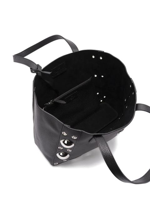 Valentino Garavani Nellcôte leather tote bag - Black