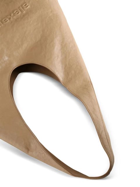 Alexander Wang embossed-logo tote bag - Brown