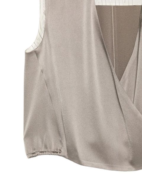 Alysi satin top - Neutrals