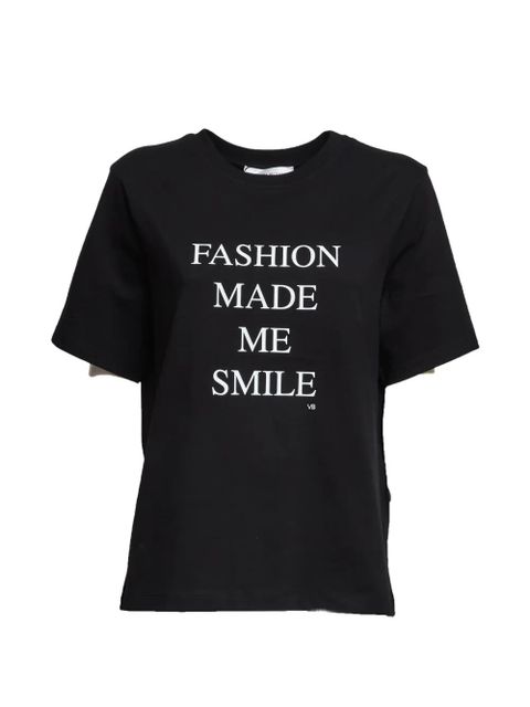 Victoria Beckham Fashion Made Me Smile cotton T-shirt - Black - zdjęcie produktu nr 1