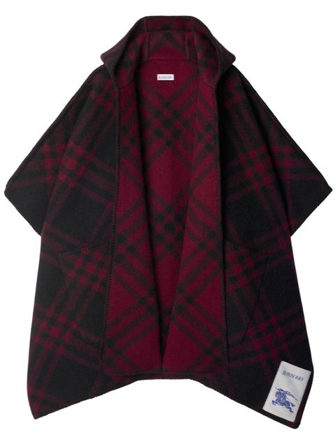 Burberry EDK wool cape - Red - zdjęcie produktu nr 1