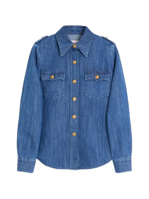 Valentino Garavani long-sleeve denim shirt - Blue - zdjęcie produktu nr 1