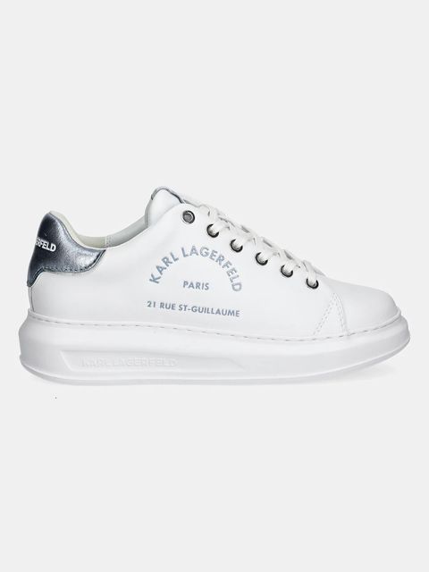 Karl Lagerfeld sneakersy skórzane KAPRI kolor biały KL62539F