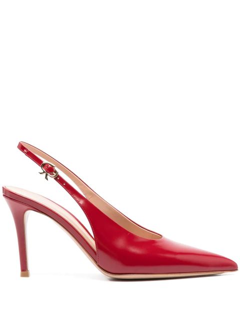 Gianvito Rossi Robbie 85mm slingback pumps - Red - zdjęcie produktu nr 1