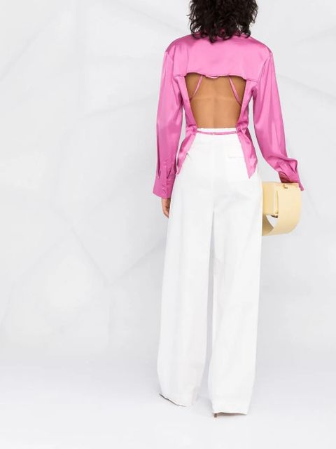 Jacquemus open-back shirt - Pink